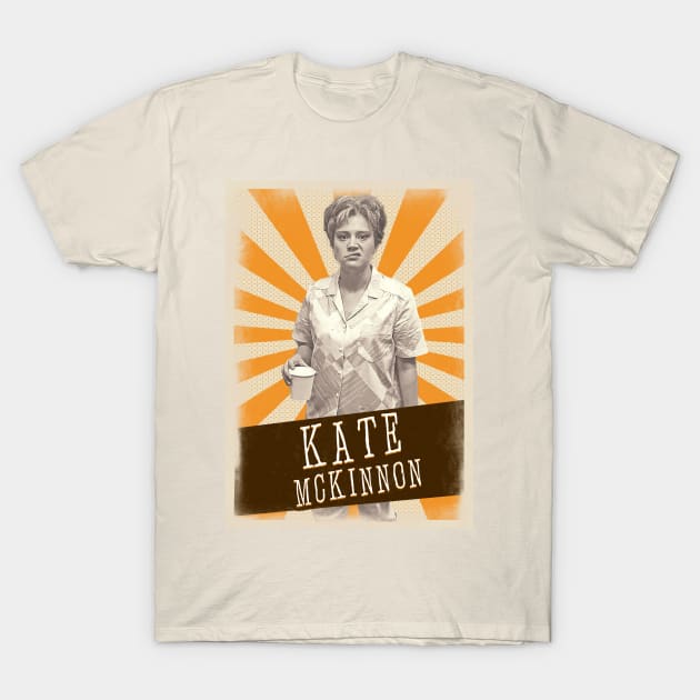 Vintage Aesthetic Kate Mckinnon Coffee T-Shirt by SkulRose